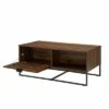 42" Visconti Boho Slat Door Coffee Table - Saracina Home Dark Walnut -Coffee Tables Elegant store unnamed file 363
