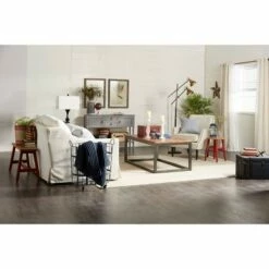 Olivia & May Modern Metal Coffee Table Brown - Olivia & May -Coffee Tables Elegant store unnamed file 3632