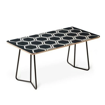 The Old Art Studio Hexagon Coffee Table - Deny Designs Black 3 The Old Art Studio Hexagon Coffee Table - Deny Designs Black
