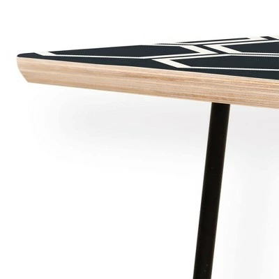 The Old Art Studio Hexagon Coffee Table - Deny Designs Black 4 The Old Art Studio Hexagon Coffee Table - Deny Designs Black - Image 2