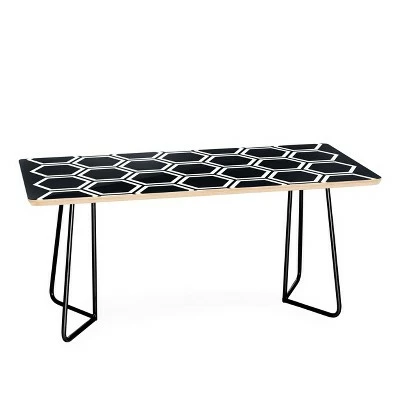 The Old Art Studio Hexagon Coffee Table - Deny Designs Black 7 The Old Art Studio Hexagon Coffee Table - Deny Designs Black - Image 5