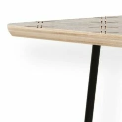 Little Arrow Design Co Mud Cloth Cross Stone Rust Coffee Table - Deny Designs Black -Coffee Tables Elegant store unnamed file 3674