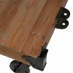 Olivia & May Industrial Wood Rectangle Coffee Table Brown - Olivia & May -Coffee Tables Elegant store unnamed file 3702