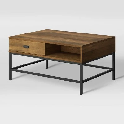 Fort Worth Wood Grain Finish Lift Top Coffee Table Brown - CorLiving 4 Fort Worth Wood Grain Finish Lift Top Coffee Table Brown - CorLiving - Image 2