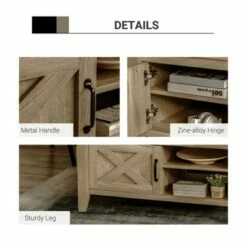 HOMCOM Farmhouse Coffee Table with Enclosed Storage Cabinet Adjustable Open Shelves and Elevated Base Oak 13 HOMCOM Farmhouse Coffee Table with Enclosed Storage Cabinet Adjustable Open Shelves and Elevated Base Oak -Coffee Tables Elegant store unnamed file 3758