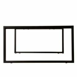 48" Wooden Top Industrial Coffee Table with Metal Sled Base Brown/Black - The Urban Port -Coffee Tables Elegant store unnamed file 3767