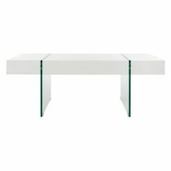 Jacob Glass Coffee Table - Safavieh White -Coffee Tables Elegant store unnamed file 378