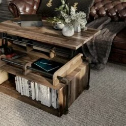 Natale Lift Top Coffee Table - miBasics Vintage Gray Oak -Coffee Tables Elegant store unnamed file 3781