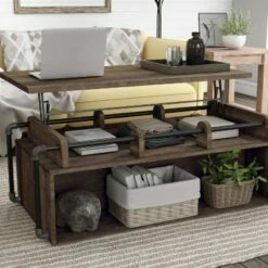 Natale Lift Top Coffee Table - miBasics Vintage Gray Oak -Coffee Tables Elegant store unnamed file 3789