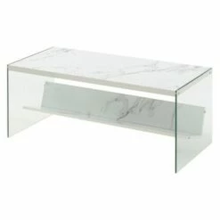 Breighton Home Johar Furniture Soho Coffee Table Faux Birch -Coffee Tables Elegant store unnamed file 384