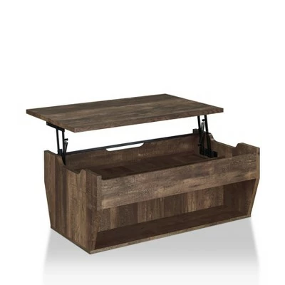 Hadrien Lift Top Coffee Table - miBasics Reclaimed Barnwood 4 Hadrien Lift Top Coffee Table - miBasics Reclaimed Barnwood - Image 2