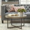 Era Modern Round Coffee Table Gray/Black  - Buylateral -Coffee Tables Elegant store unnamed file 3871