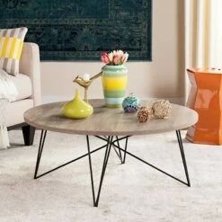 Maris Mid-Century Coffee Table - Safavieh Lacquer White/black