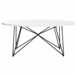 Maris Mid-Century Coffee Table - Safavieh Lacquer White/black -Coffee Tables Elegant store unnamed file 3914