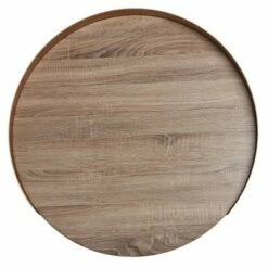 Prague Round Coffee Table Light Gray Oak/Gold - Safavieh -Coffee Tables Elegant store unnamed file 3919