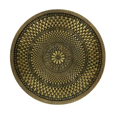 Cohutta Boho Handcrafted Embossed Coffee Table Gold - Christopher Knight Home 5 Cohutta Boho Handcrafted Embossed Coffee Table Gold - Christopher Knight Home - Image 3