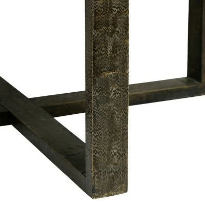 Cohutta Boho Handcrafted Embossed Coffee Table Gold - Christopher Knight Home 6 Cohutta Boho Handcrafted Embossed Coffee Table Gold - Christopher Knight Home - Image 4