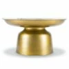 Poly & Bark Fernando Modern Coffee Table White Marble/Antique Brass - Poly & Bark