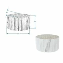 Narrows Teak Coffee Table White - East at Main -Coffee Tables Elegant store unnamed file 3956