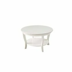 American Heritage Round Coffee Table - Breighton Home White -Coffee Tables Elegant store unnamed file 3960
