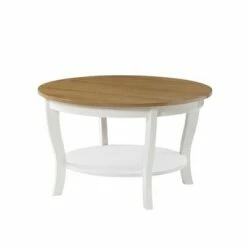 American Heritage Round Coffee Table - Breighton Home White -Coffee Tables Elegant store unnamed file 3963