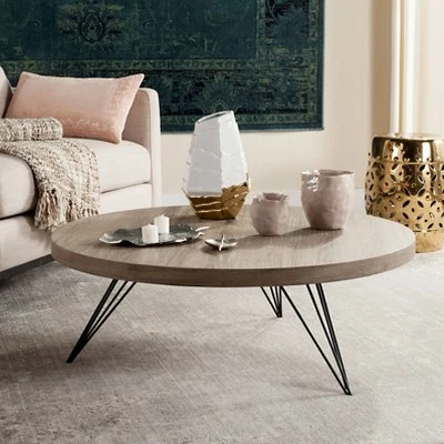 Mansel Coffee Table - Light Gray - Safavieh 3 Mansel Coffee Table - Light Gray - Safavieh
