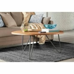 Bryant Round Coffee Table Aged Pine - Serta