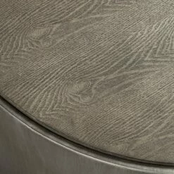 Crestview Collection Industrial Distressed Pewter Round Coffee Table 31" Wide Gray Oak Wood Tabletop for Living Room Bedroom House -Coffee Tables Elegant store unnamed file 4019