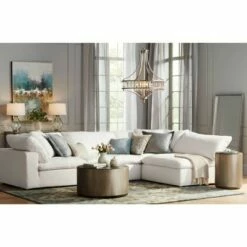 Crestview Collection Industrial Distressed Pewter Round Coffee Table 31" Wide Gray Oak Wood Tabletop for Living Room Bedroom House -Coffee Tables Elegant store unnamed file 4022