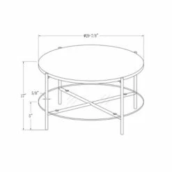 Modern Glam Faux Marble Round Coffee Table - Saracina Home Faux White Marble/gold 11 Modern Glam Faux Marble Round Coffee Table - Saracina Home Faux White Marble/gold -Coffee Tables Elegant store unnamed file 4033