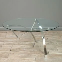 Marin Coffee Table Round Clear - Christopher Knight Home