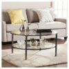 Jamel Round Cocktail Table - Aiden Lane Silver -Coffee Tables Elegant store unnamed file 4062