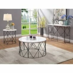 Drixol Round Coffee Table - miBasics White -Coffee Tables Elegant store unnamed file 4082