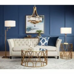 55 Downing Street Fara 35 1/2" Wide Gold Leaf Round Coffee Table 9 55 Downing Street Fara 35 1/2" Wide Gold Leaf Round Coffee Table -Coffee Tables Elegant store unnamed file 4087