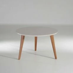 23.62" Moore Round Mid - High Coffee Table Off-White - Manhattan Comfort 7 23.62" Moore Round Mid - High Coffee Table Off-White - Manhattan Comfort -Coffee Tables Elegant store unnamed file 4092