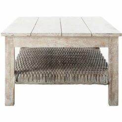 Minerva Coffee Table - White Wash - Safavieh -Coffee Tables Elegant store unnamed file 4095