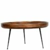 Wooden Coffee Table with Splayed Metal Legs Brown and Black - The Urban Port -Coffee Tables Elegant store unnamed file 4099