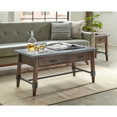 Clint Coffee Table Gray/Espresso - Buylateral 3 Clint Coffee Table Gray/Espresso - Buylateral