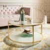 2 Tier Ivy Round Coffee Table Gold - Safavieh -Coffee Tables Elegant store unnamed file 4118