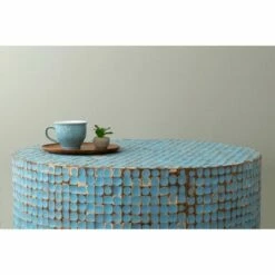 Cummings Coconut Shell Inlay Coffee Table - East at Main Brown