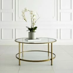 Aimee Coffee Table - Crosley Bronze -Coffee Tables Elegant store unnamed file 4169