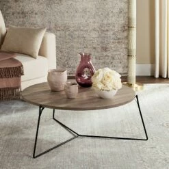 Mae Coffee Table - Safavieh Light Brown