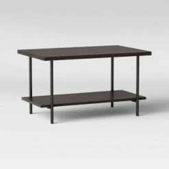Wood and Metal Coffee Table - Room Essentials™ Espresso -Coffee Tables Elegant store unnamed file 42