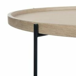 Auden Mid-Century End Table - Light Gray & Black - Safavieh -Coffee Tables Elegant store unnamed file 4201