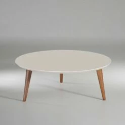 23.62" Moore Round Low Coffee Table Off-White - Manhattan Comfort 7 23.62" Moore Round Low Coffee Table Off-White - Manhattan Comfort -Coffee Tables Elegant store unnamed file 4206