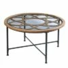 Shabra Glass Top Cocktail Table Black/Natural - Aiden Lane -Coffee Tables Elegant store unnamed file 4215