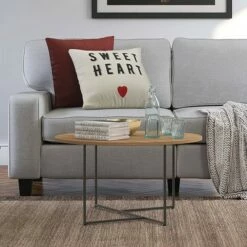 Stevenson Round Coffee Table, Natural - Adore Decor