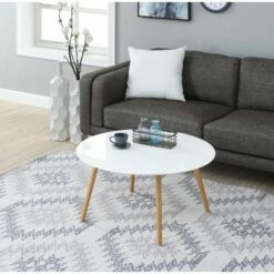 Oslo Round Coffee Table - Breighton Home Gray -Coffee Tables Elegant store unnamed file 4233