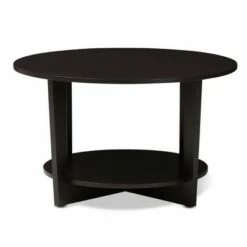 Belina Modern and Contemporary Finished Coffee Table Dark Brown - Baxton Studio