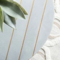 Tezza Round Concrete Coffee Table Gray/Brass - Safavieh -Coffee Tables Elegant store unnamed file 4267